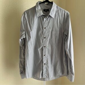 A. P. C. Striped Button Down Shirt Men’s Size